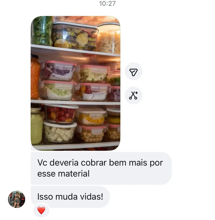 Aluna: você deveria cobrar bem mais por esse material